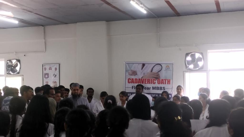 CMR Institute of Medical Sciences Hyderabad Cadavor oath photo 2